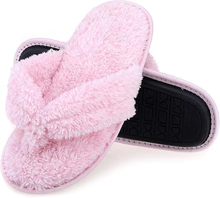 fuzzy thong slippers