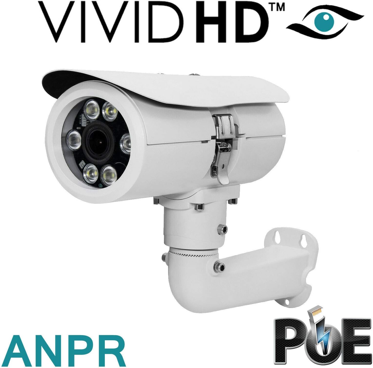 ANPR CCTV CAMERA VIVID HD IP POE NETWORK 1080P NUMBER PLATE RECOGNITION ONVIF
