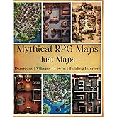 Mythical RPG Maps: Just Maps | Dungeons, Villages, Towns and Building Interiors Full Color (Table Top RPG Game Maps)