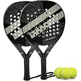 Padel Racket Carbon Fiber Surface with EVA Memory Flex Foam Core Lightweight Padel Racquet