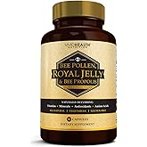 Vivid Health Nutrition High Potency Royal Jelly and Bee Pollen Capsules, 90 Count