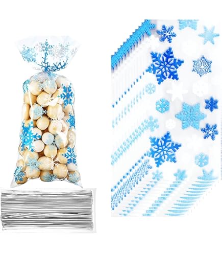 HOXIEYA Lot De 100 Sacs Cadeaux De Pâques En Cellophane Avec