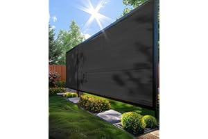 vensovo 4ft x 50ft Privacy Screen Fence - 160GSM Privacy Fabric with 80 Pack Zip Tips, Ultimate Privacy Protection and Shade 