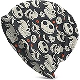 Christmas Skellington Men Women Unisex Adult Beanie Cap Winter Outdoor Slouchy Warm Hat
