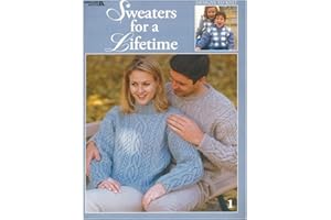LEISURE ARTS Sweaters for A Lifetime Knit Book – Knitting Patterns, Step-by-Step How-to Guide, Knitting Projects & Techniques for Beginners and Experienced Knitters