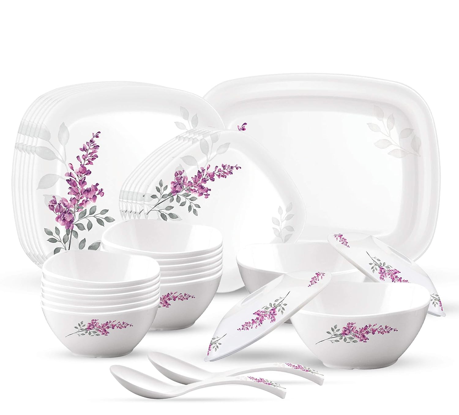 Buy MILTON Melamine Dinner Set 31 Pieces, Multicolor Online at Low