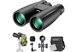 K&F CONCEPT 12X50 HD Binocular, Binoculars Telescope for Adults with Tripod Phone Adaptor for Photography for Bird Watching H