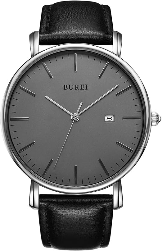 burei men's fashion minimalist wrist watch