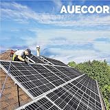 AUECOOR 100W Monocrystalline Solar Panel for RV, Boat, Off-Grid Charging view 6