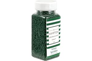 Green Sprinkles Jimmies 3.17 oz, Sprinkles For Cake Decorating, Cake Sprinkles, Sprinkles For Baking, Ice Cream & More, The Hampton Candy Company
