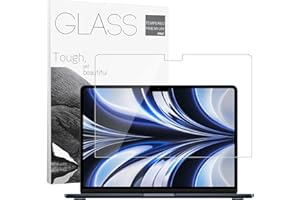 YongMai MacBook Air 13.6" Screen Protector 2022, 9H Hardness Tempered Glass Film for New Macbook Air 13 inch (M2 2022, A2681), Bubble Free, Ultra Thin, HD Transparency, Anti Scratch