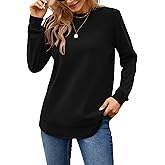 MOLERANI Sweatshirts for Women Casual Long Sleeve Crewneck Shirts Tunic Tops