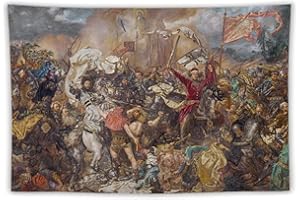 Jan Matejko The Battle of Grunwald(The Battle of Grunwald by Jan Matejko) Tapestries Art Print Wall Photo Paint Tapestry Hang