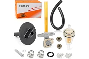 ZOZOYE Fuel Petcock Valve Tap and LEVER For Honda Foreman 400 450 TRX400FW TRX450 S ES 4x4 1995-2004 Rincon 650 TRX650 2003-2005 16950-HM7-003
