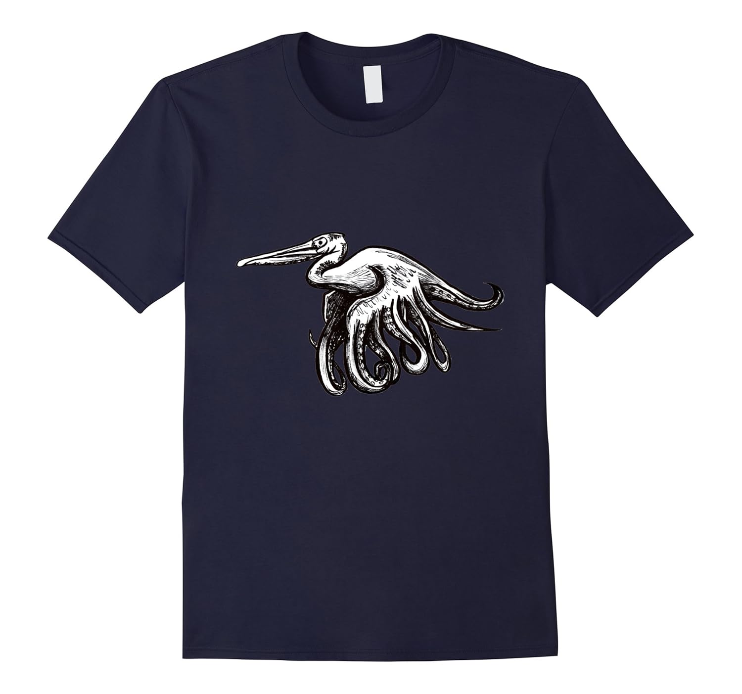 Tardigrade Designs Chimaera Pelican Octopus T-Shirt-T-Shirt