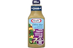 Kraft Creamy Poppyseed Salad Dressing Calorie-Wise, 425 ml Bottle (Pack of 10)
