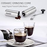 UNIFUN Manual Coffee Grinder Burr Ceramic Conical Stainless Steel Compact view 5