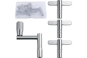 LEONTOOL 4 PCS Drum Tuning Key 3 Universal Drum Keys and Continuous Standard Motion Speed Key Drum Tuner Accessories Percussi