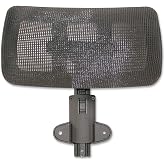 Lorell Mesh High-Back Office Headrest, Black, for use Hi-Back Mesh Chairs, 1 Count
