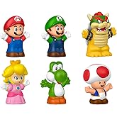 Fisher-Price Little People Toddler Toy My Mario 6-Piece Character Figure Set for Preschool Pretend Play Kids Ages 18+ Months