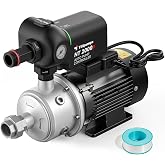 TiHpumpz CHB Multistage Centrifugal Water Booster Pump for Whole House &ndash; 2/3HP, 110V/60Hz, Max Flow 78 GPM, High Flow for Multiple Bathrooms, Commercial &amp; Farm Use(CHB2-3)