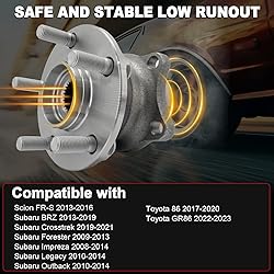 Pair 512401 Rear Wheel Bearing Hub Assembly