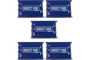 YOVUS 5 PACK: Pro Audio Passive DI Direct Box 1/4" instrument to balanced & unbalanced XLR