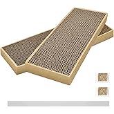 HappyFreeSX Splicing Cat Scratch Pad: Cat Scratchers for Indoor Cats and Kitten, 2 Pack Cat Scratching Pad, Cat Scratcher Cardboard, Scratching Pad, Premium Scratch from Cats, Double-Sided Design