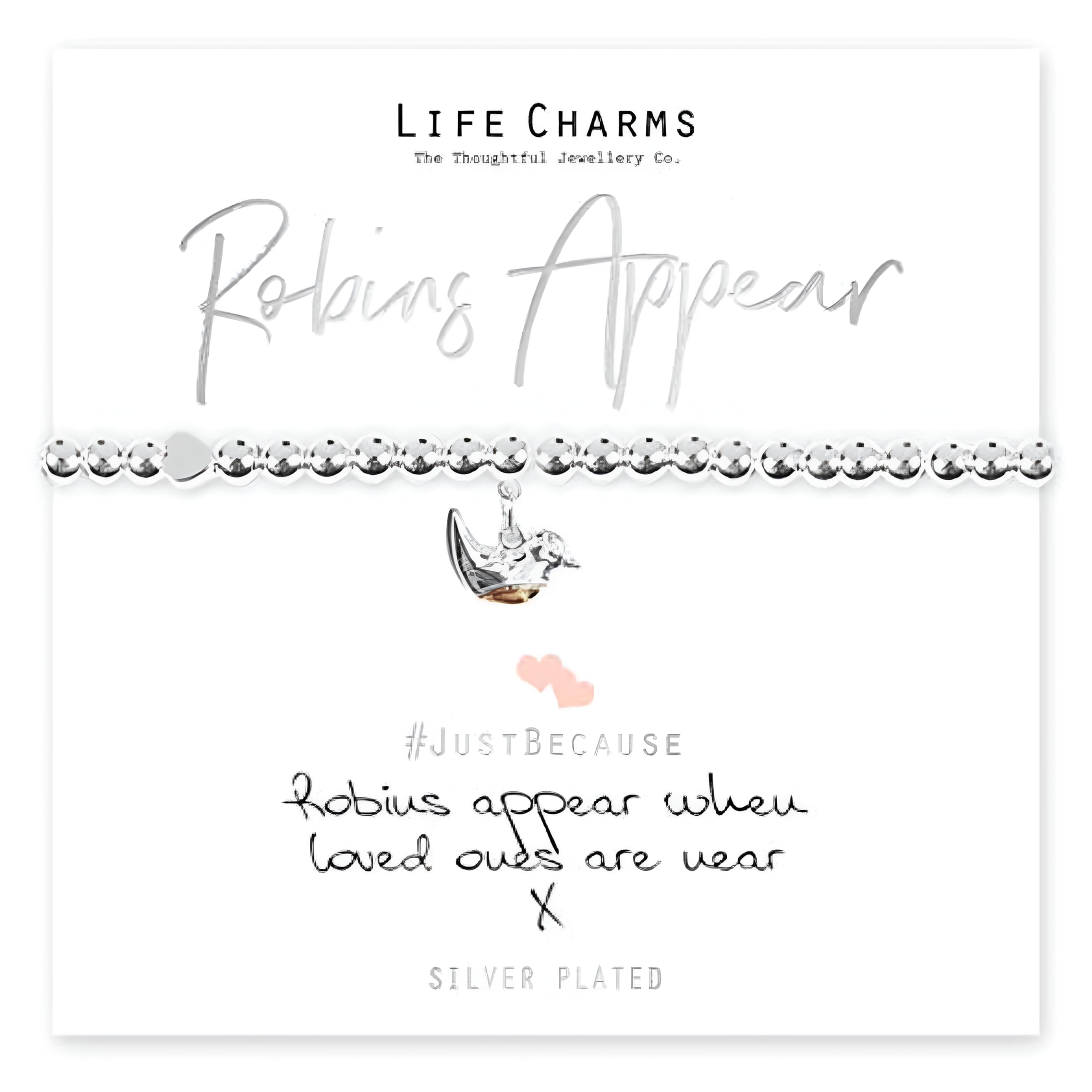 Life Charms Robins Appear When Loved Ones Are Near bracelet