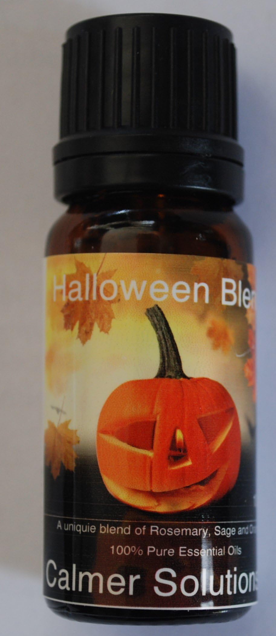 Calmer SolutionsHalloween/Samhain Essential Oil Blend | Aromatherapist-Formulated | 100% Pure Oils | for Oil Burners, Potpourri, Skin (Diluted) Amber Glass 10ml