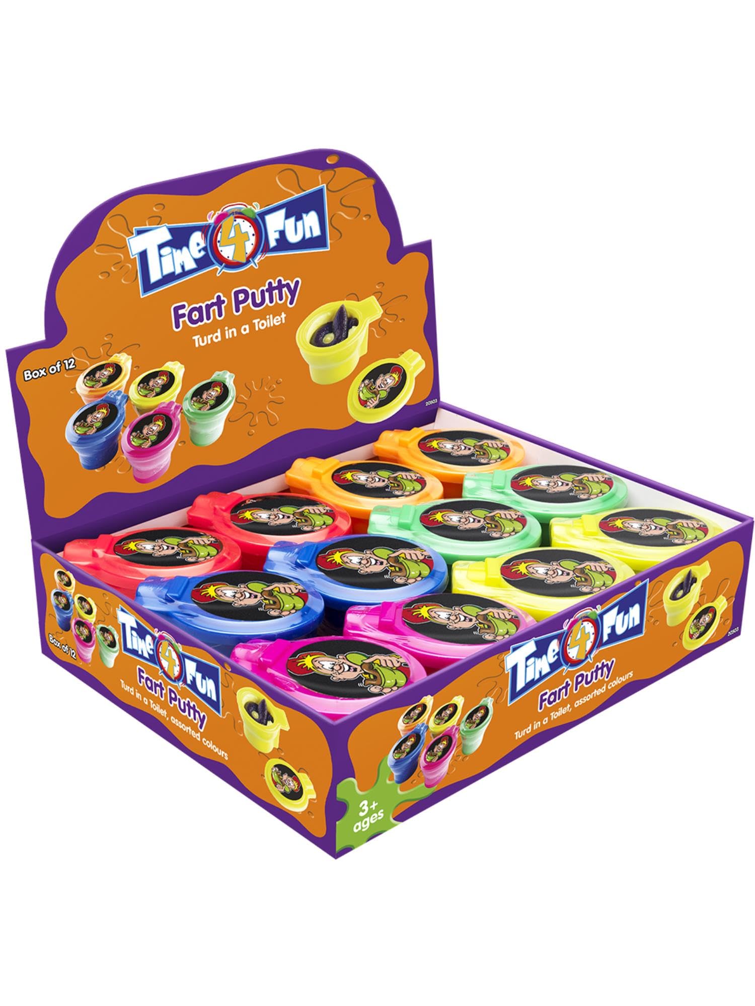 fart putty,turd,in toilet,display