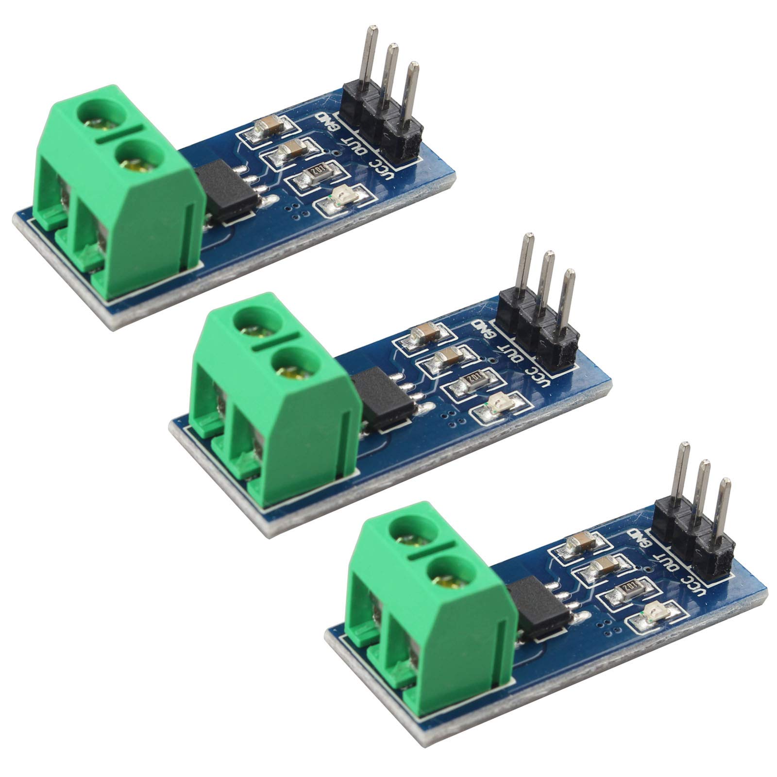 HALJIA 3PCS ACS712 30A Range Analogue Current Sensor Module ACS712ELCTR-30A Compatible with Arduino