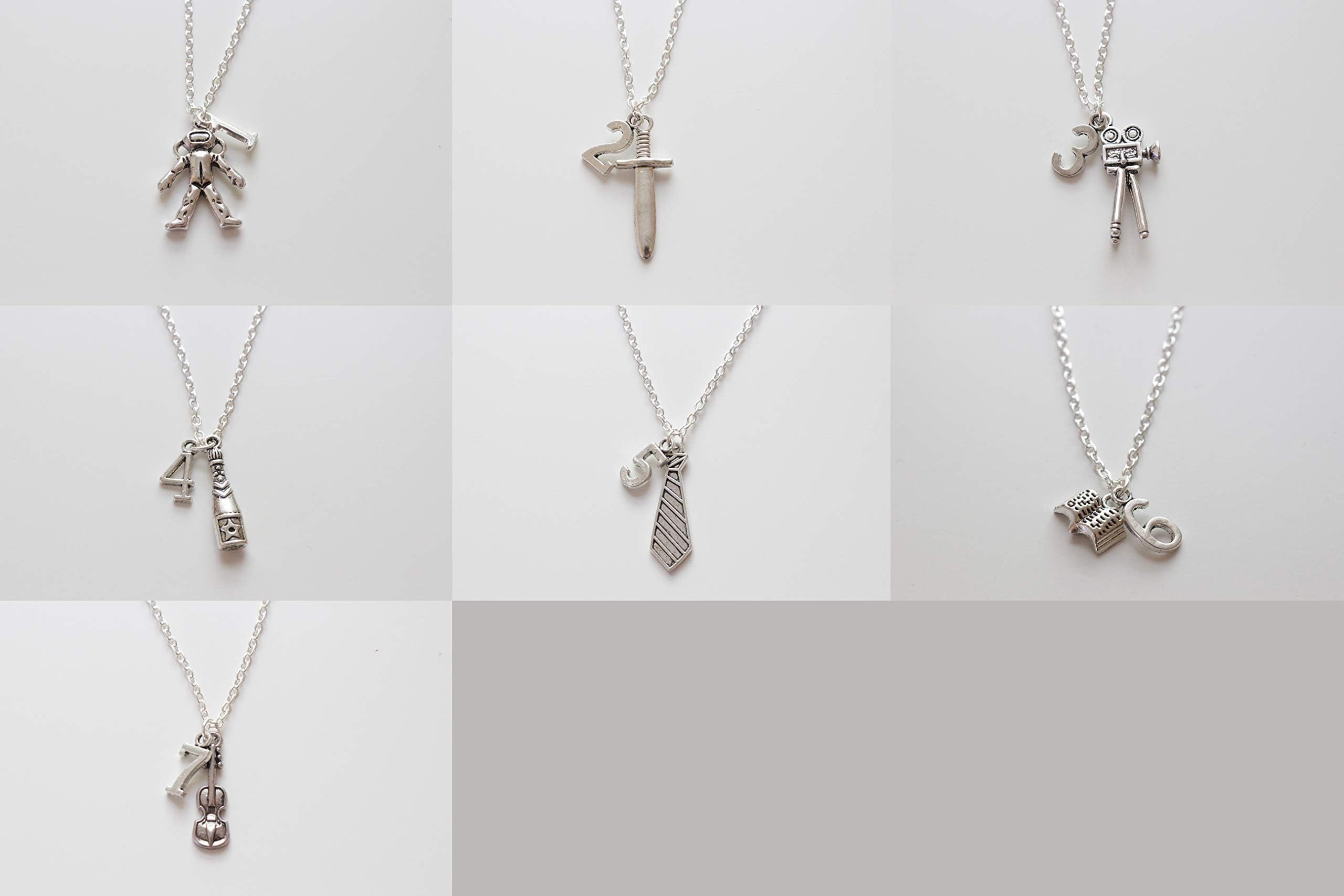 The Umbrella Academy inspired Character Necklaces