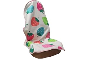 LoyaGour Car Seat Cover Protector Front Seats Only,for Gym Workout,Running,Swimming,Beach and Hiking,Waterproof Cooling Bucket Towel Seat Covers for Trucks SUV Jeep(Strawberry,1Pack)