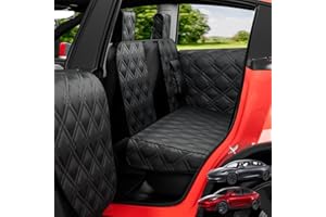 WEXYLDRA Dog Car Seat Cover For Back Seat Compatible With Tesla Model Y/3 - Pet Travel Hammock For Suv - Pets Backseat Covers For Car Seats -Waterproof Cars Seat Extender Protector Dogs with Headrest Protector