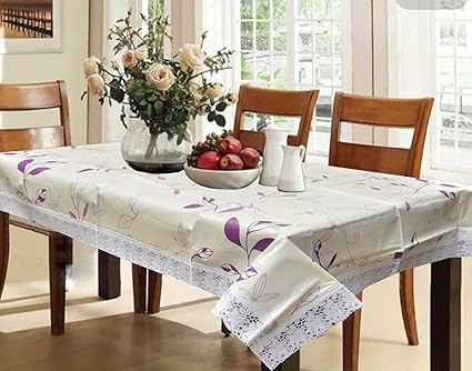 Kuber Industries PVC 6 Seater Dining Table Cover - Multicolour