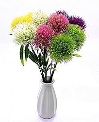 CATTREE Artificial Dandelion Flowers 5 Color x 2pcs