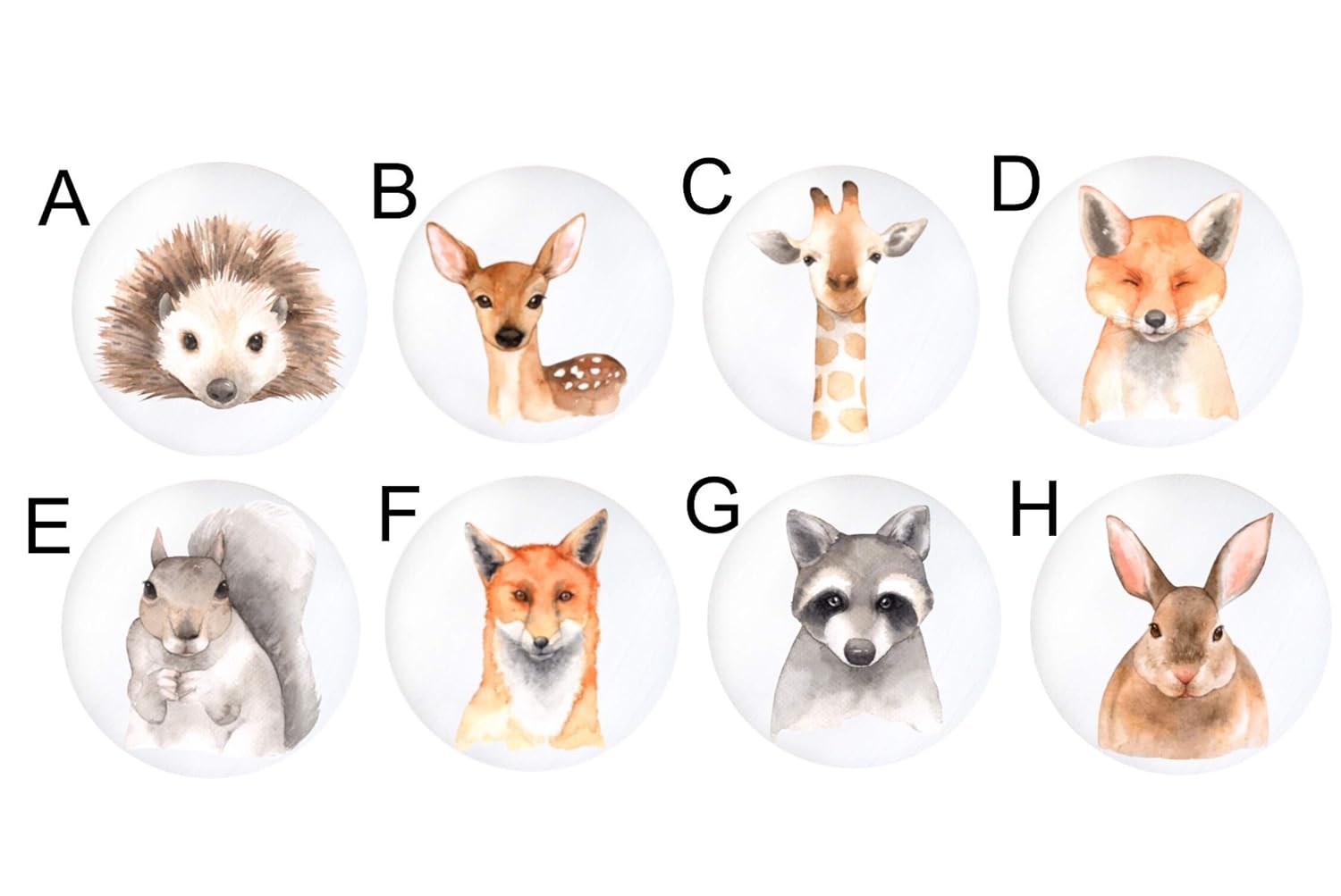 Amazon Com Woodland Forrest Animal Drawer Knobs Furniture Kids