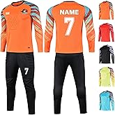LAIFU Custom Soccer Goalie Jerseys Youth Adults Goalkeeper Jersey Personalized with Name Team Number Logo