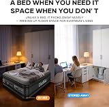 OlarHike Inflatable Mattress Double Air Bed with Built In Pump 135x190x46cm view 3