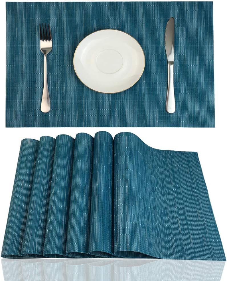 Best Vinyl Place Mats For Kitchen Table Set Of 6
