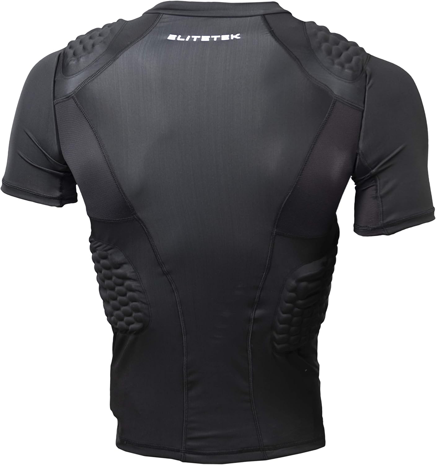 EliteTek Padded Compression Shirt - CPS14 - Youth and Adult Sizes - Moisture Wicking and Tight Fitting : Sports & Outdoors