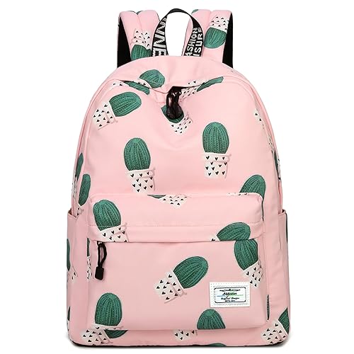 mygreen School Bookbags for Girls, Cute Cactus Backpack College