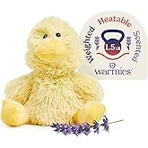 warmies Microwavable & Weighted Stuffed Animals, Duck - Heated Stuffed Animal Plushie for Warmth & Comfort - Cute Soft Plush Toys for Adults & Children (Boys, Girls, Babies & Toddlers)