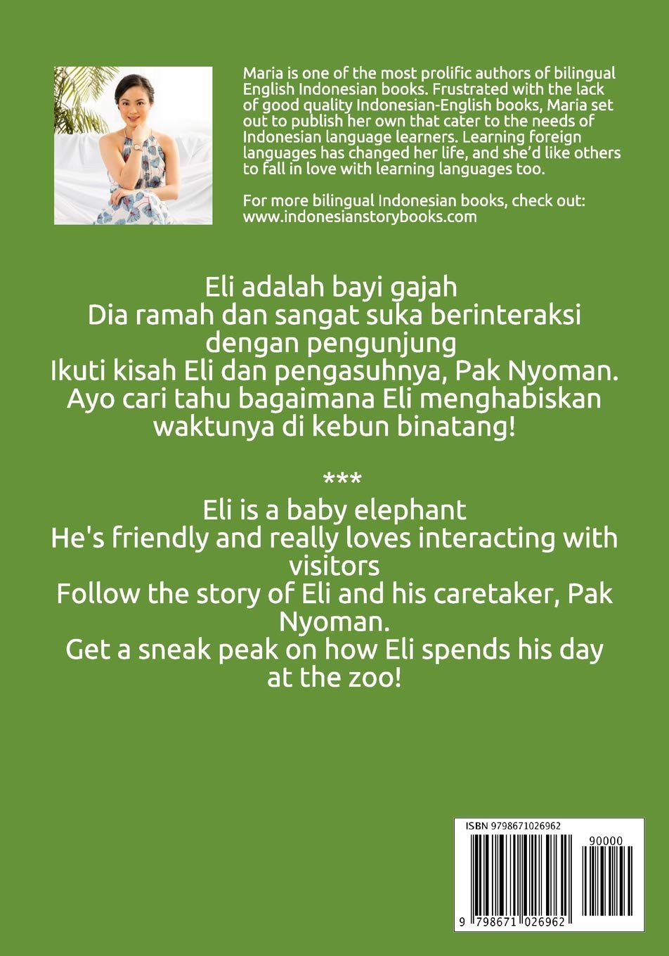 Eli Dan Pengasuhnya Eli And His Caretaker Tan Maria 9798671026962 Amazon Com Books