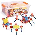 Play Build STEM Building Toys, 300 Piece Stem Learning Toy Kits for Kids Creative & Educational Building Blocks for Boys & Girls Ages 3+