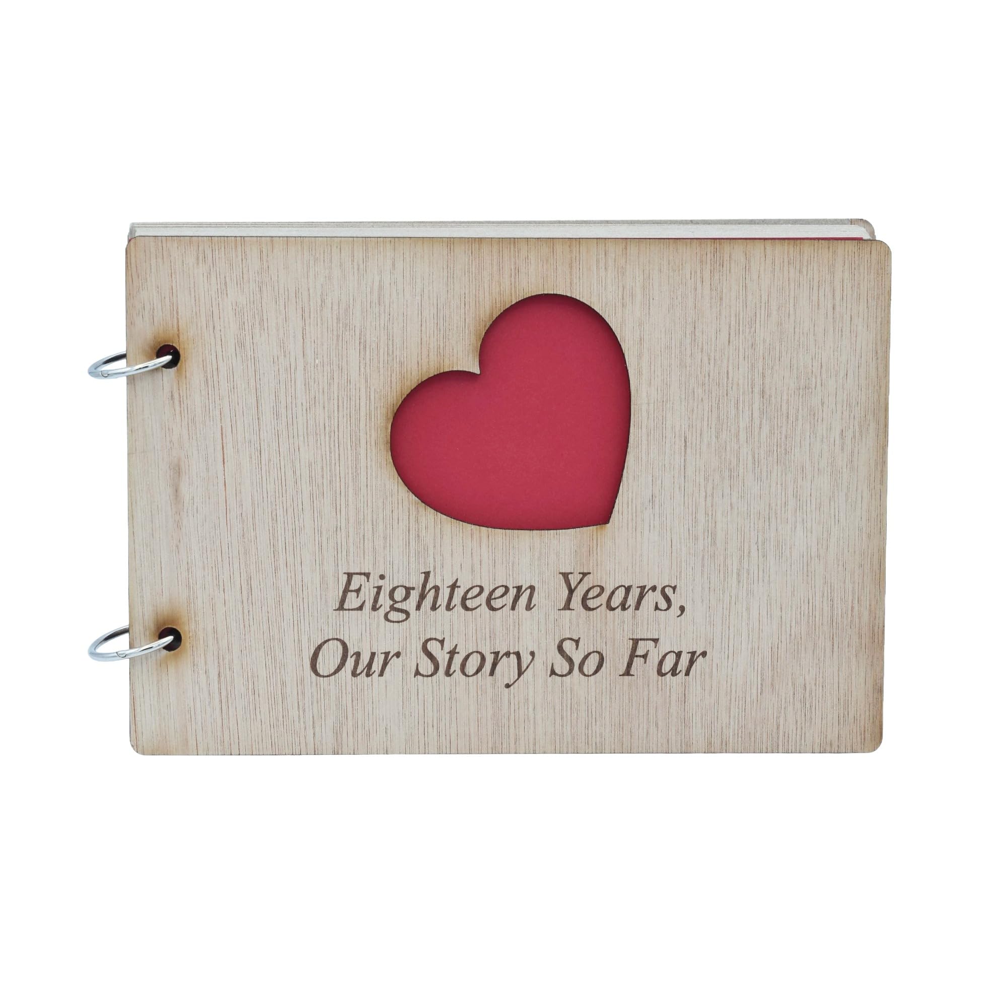 18 Years Our Story So Far - Scrapbook, Photo album or Notebook Idea For 18th Anniversary