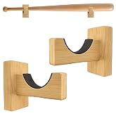 Baseball Bat Display Holder, Space-Saving Wall Mount Design, Burlywood | Securely Displays Baseball Bats, Holds Baseball, Softball and Hockey Sticks for Home, Offices &amp; Display Areas