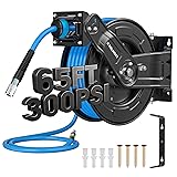 Relhost Retractable Air Hose Reel, 65 ft x 3/8 in