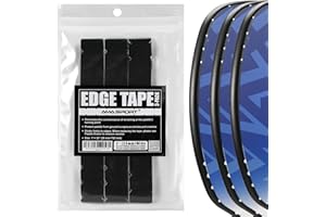 PICKLETECH Pickleball Paddle Protection Tape - Paddle Head Edge Guard - Racket Edge Protection Tape -Fit Perfectly Curved Edge -No Wrinkling